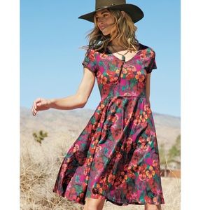 Fall floral dress